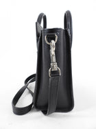 Céline Black Leather Nano Luggage Tote Crossbody Bag