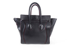 Celine Black Leather Mini Luggage Tote Bag