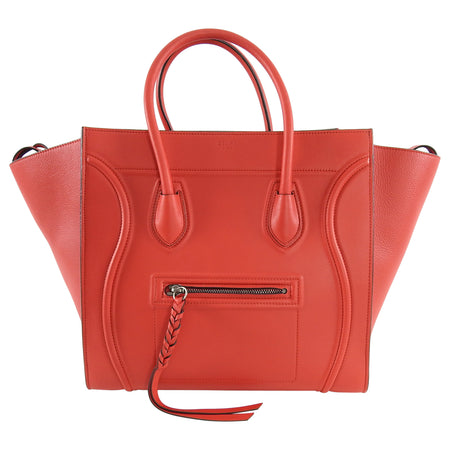 Celine Red Medium Phantom Tote Bag New 