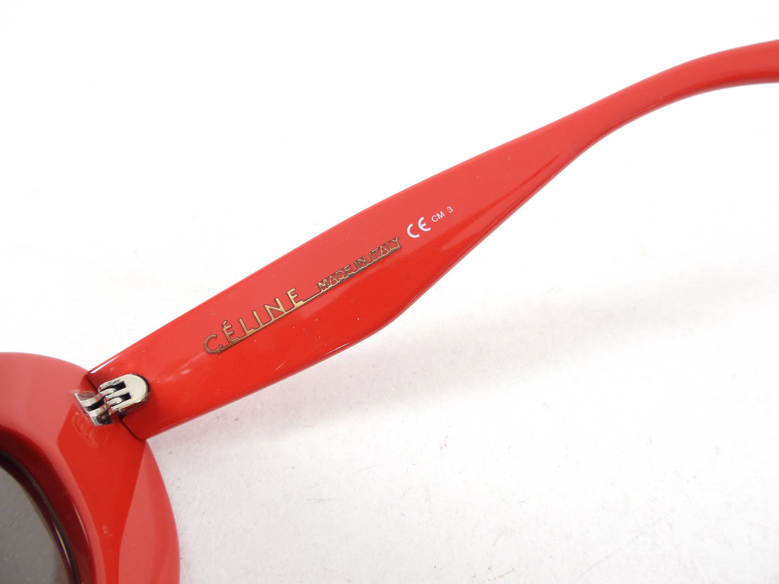 Celine Red Acrylic Cat Eye Sunglasses CL41055