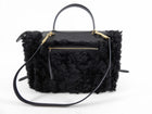 Celine Black Shearling Belt Bag