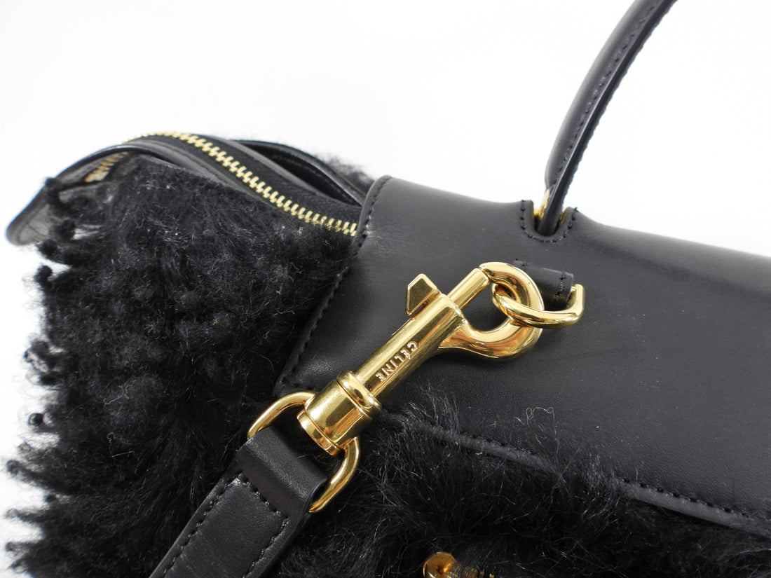 Celine Black Shearling Belt Bag – I MISS YOU VINTAGE