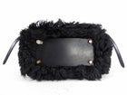 Celine Black Shearling Belt Bag