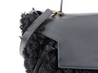 Celine Black Shearling Belt Bag