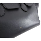 Celine Black Smooth Leather Tie Bag with pouch