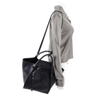 Celine Black Leather Small Big Bag Tote Bag