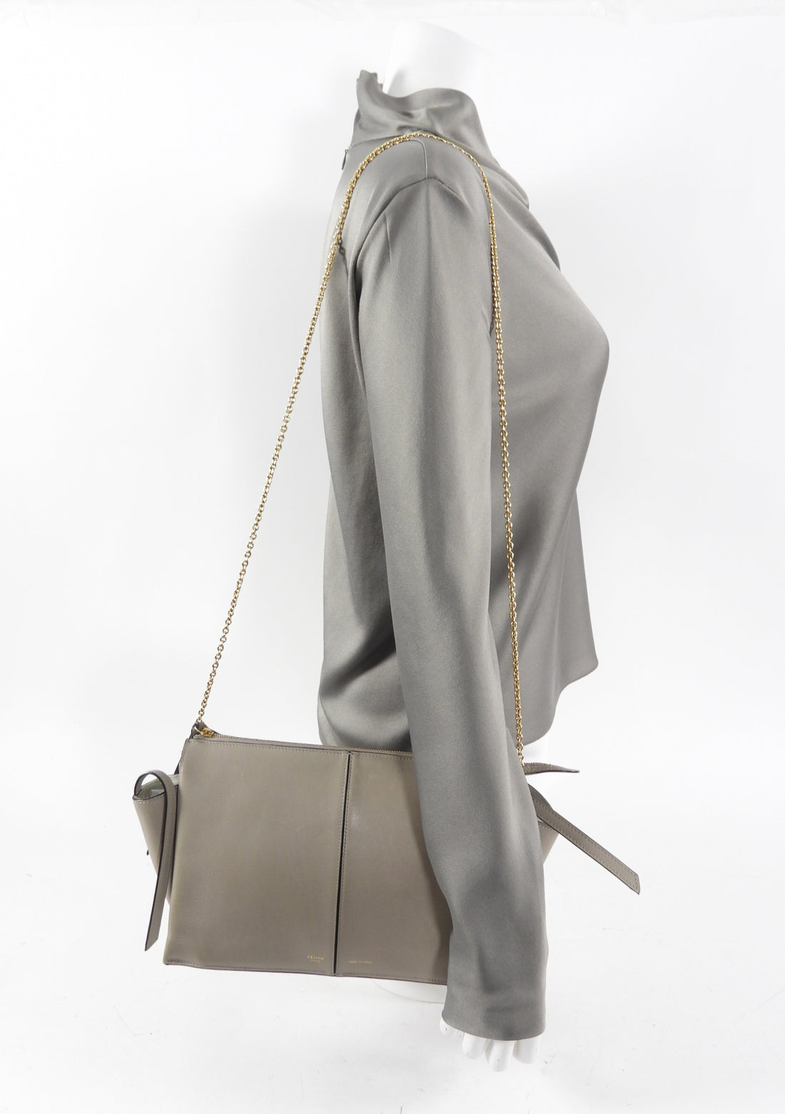 Celine Crossbody Bag - Celine Tri-Fold Clutch on Chain