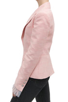 Chanel 17C Cuba Runway Pink Jacket with White Tulle Cuffs 