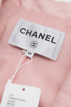 Chanel 17C Cuba Runway Pink Jacket with White Tulle Cuffs 