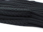 Chanel 02P Vintage Black Cable Knit Sleeveless Sweater Vest - FR34 / XS