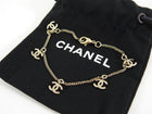 Chanel 13P Gold Dainty CC Charm Chain Bracelet