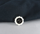 Chanel 14C Black Jacket with White Porcelain CC Buttons