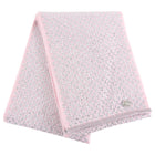 Chanel 17A Pink and Silver Strass Long Angora Scarf
