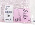 Chanel 17A Pink and Silver Strass Long Angora Scarf