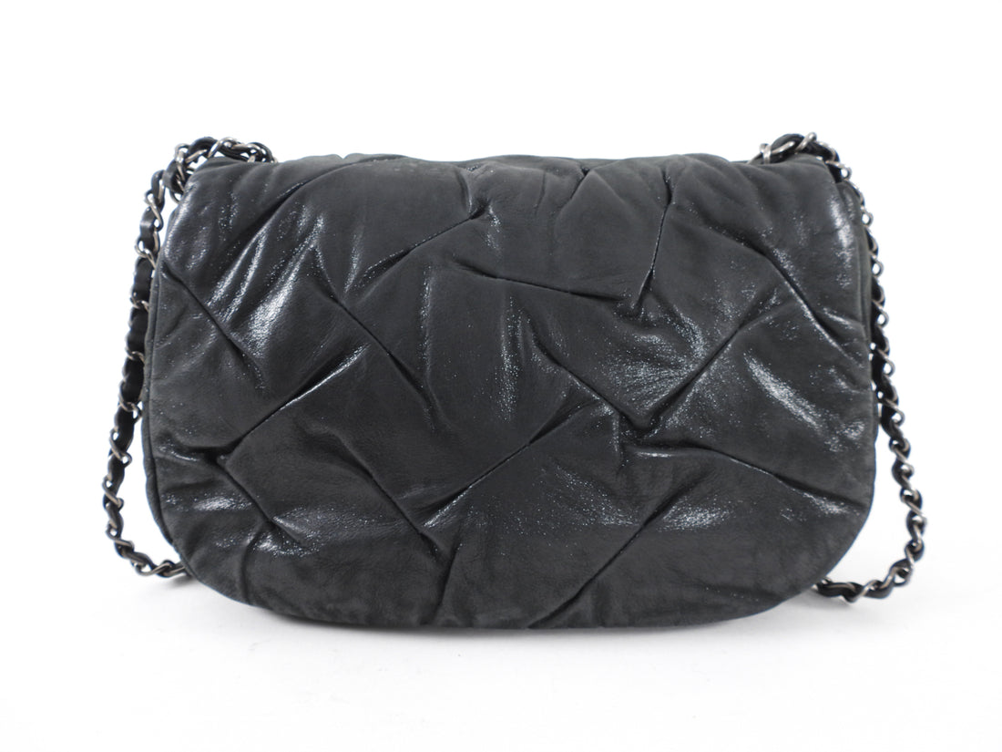 Chanel 11P Black Iridescent Ruthenium CC Crossbody Bag – I MISS