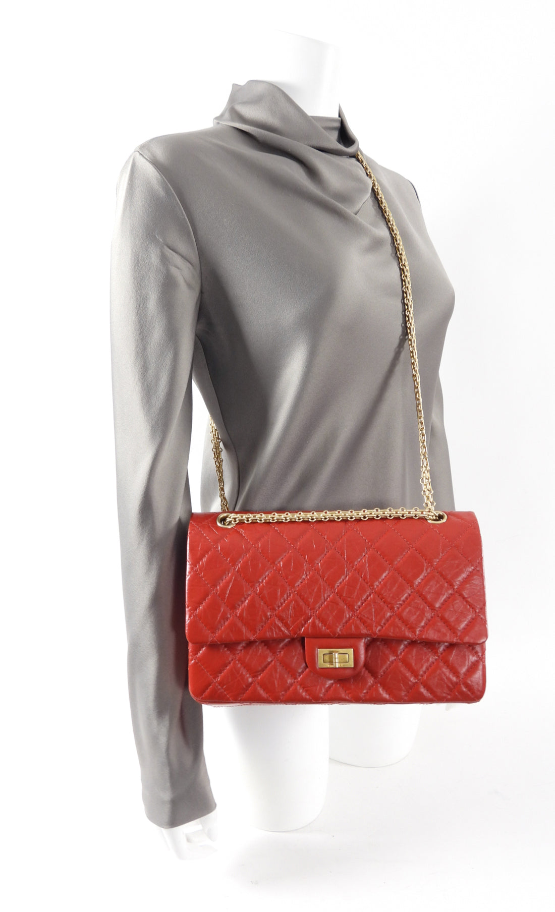 Chanel Reissue 2.55 large size (Style 226) Beige Leather ref.772168 - Joli  Closet