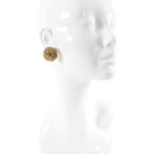 Chanel Vintage 1994 Gold CC Round Clip Earrings