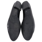 Chanel Black Ballet Flats with Patent Cap Toe - 39.5