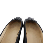 Chanel Black Ballet Flats with Patent Cap Toe - 39.5