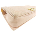 Chanel 17C Light Beige New Medium Quilted Caviar Boy Bag