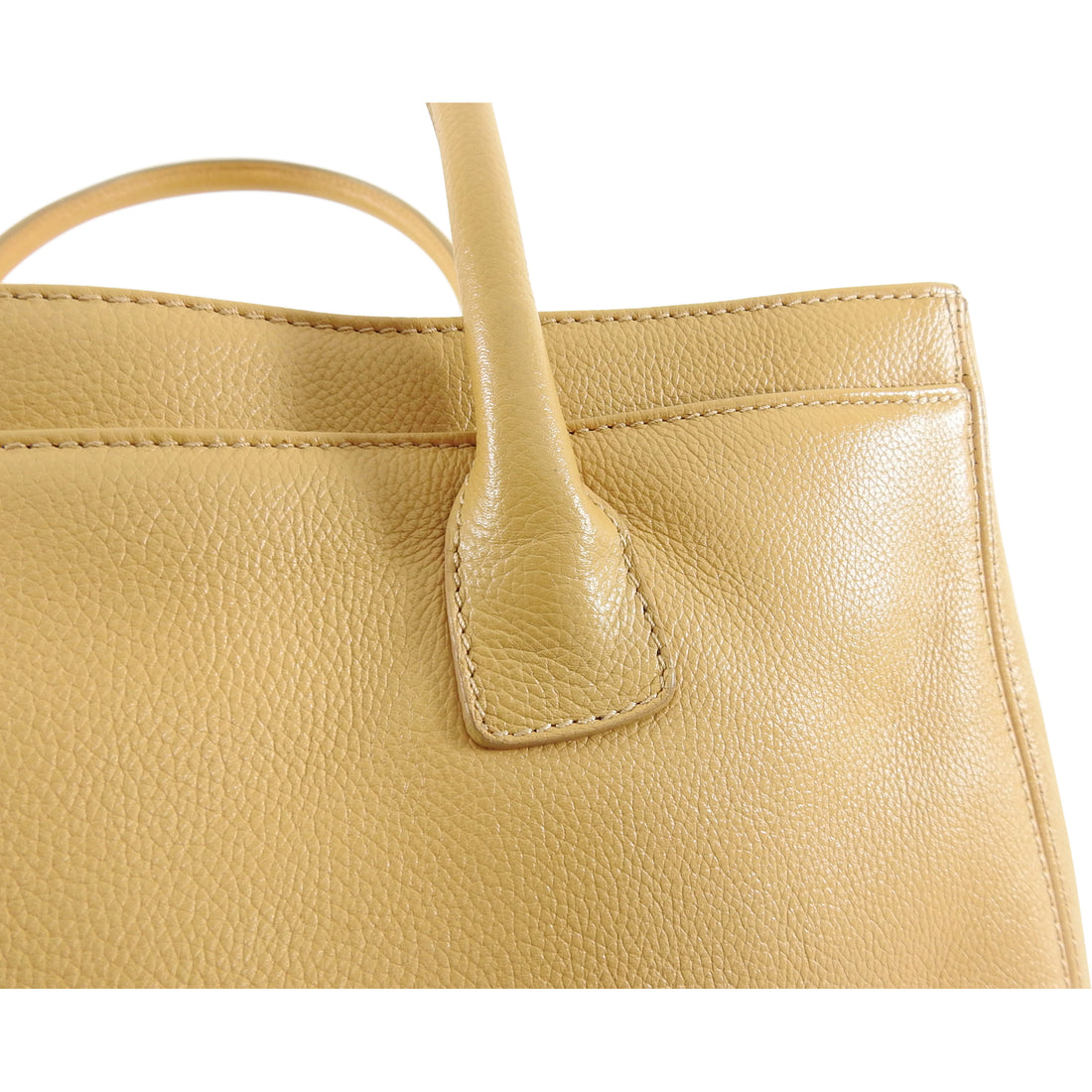 Chanel Beige Leather Executive Cerf Tote Bag