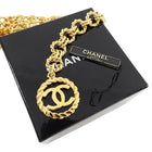 Chanel Vintage 1989 Gold Chain CC Drop Belt