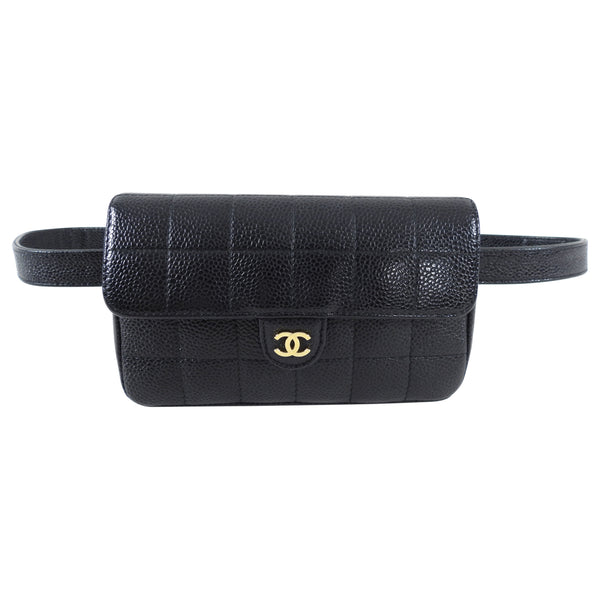 Chanel Vintage 2005 Choco Bar Caviar Belt Bag - 29-33