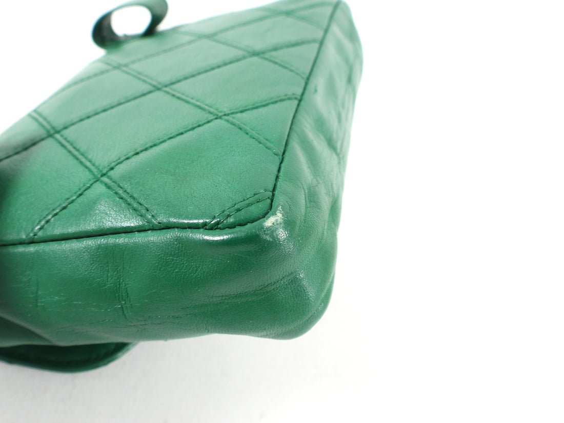 Chanel Vintage Early 1980's Green Belt Waist Bag
