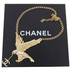 Chanel Vintage 2001 Spring Jewelled Eagle CC Drop Necklace