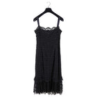 Chanel 06C Black Lace Tiered Cocktail Dress - FR40 / USA 8