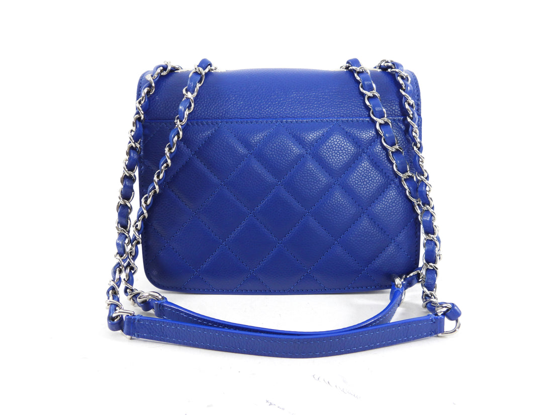 Chanel Cobalt Blue Small CC Box Chain Flap Bag