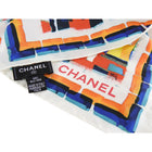 Chanel Spring 2018 Geo Pattern Silk 90cm Scarf 