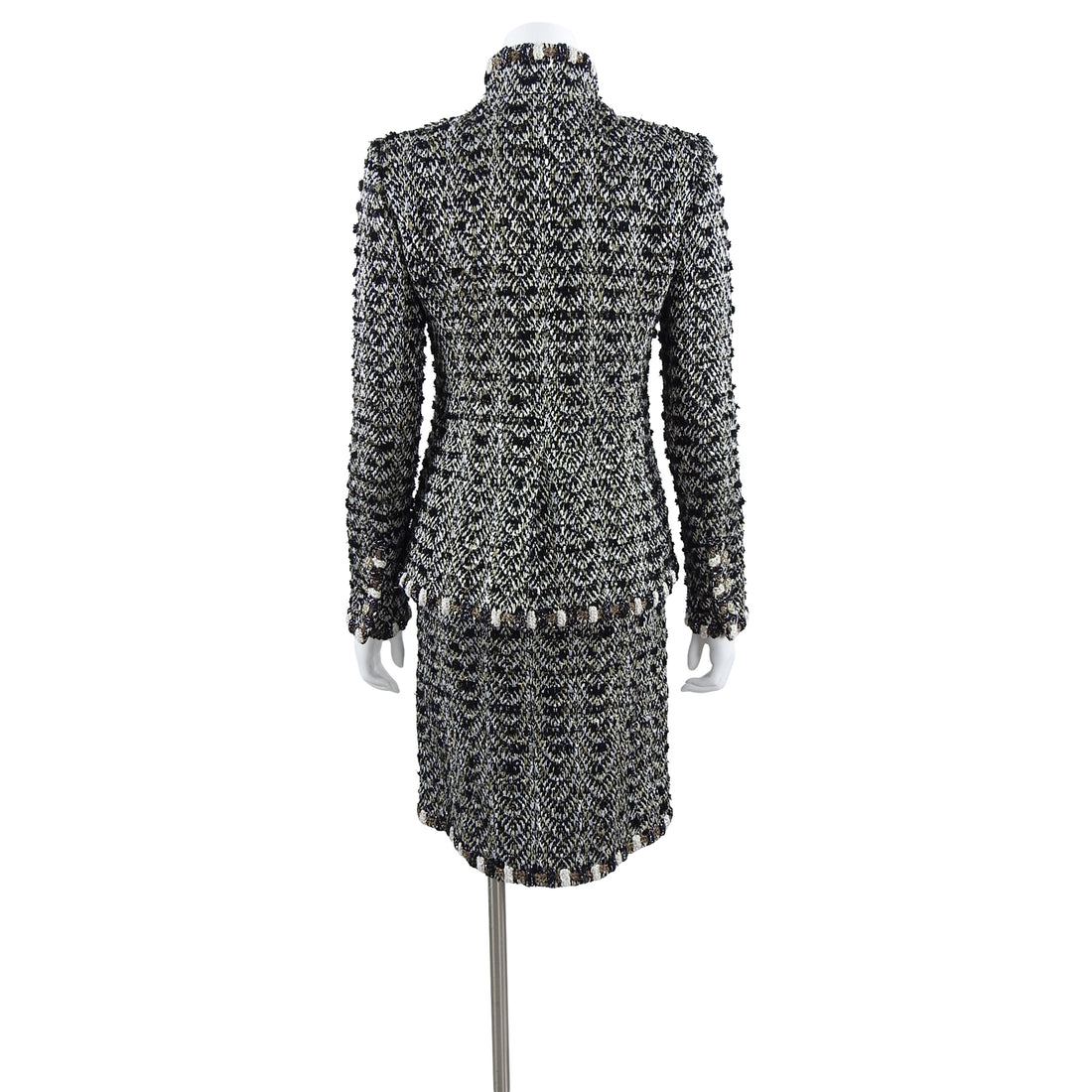 Chanel Pre-Fall 2012 Bombay Runway Gold Tweed Skirt Suit - 38 / 6