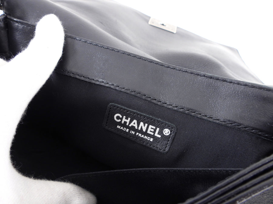 Chanel Paris Dallas Black Medium Boy Enchained Soft Bag