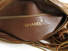 Chanel Brown Canvas Vintage 1989 CC Tassel Camera Bag