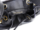 Chanel Vintage 1991 Caviar Leather CC Bucket Bag