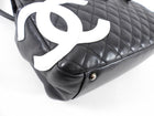 Chanel Black and White Cambon CC Shoulder Flap Bag