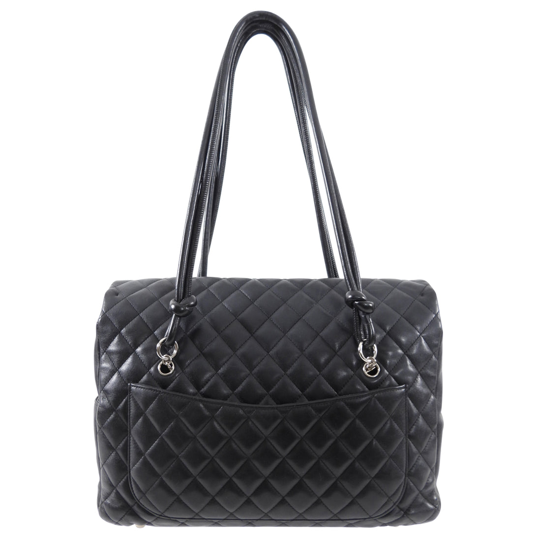 Chanel Black and White Cambon CC Shoulder Flap Bag