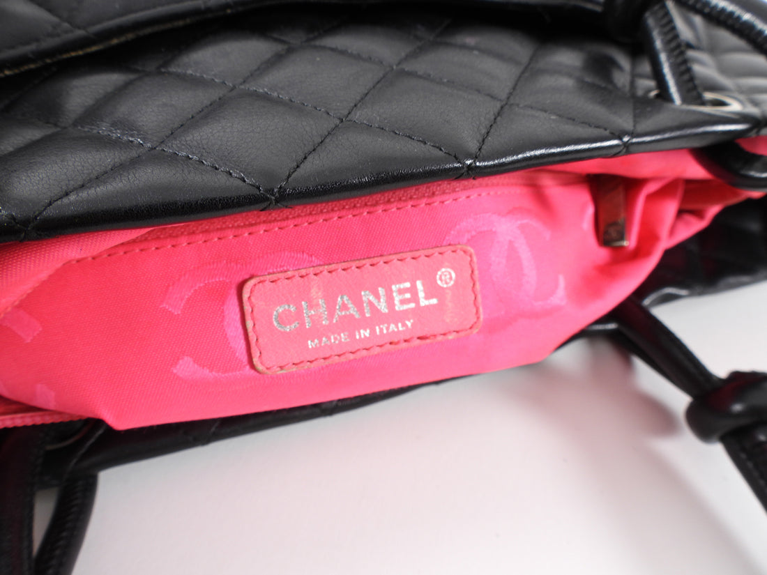 Chanel 2004-2005 Cambon Ligne Shoulder Bag Black Calfskin – AMORE