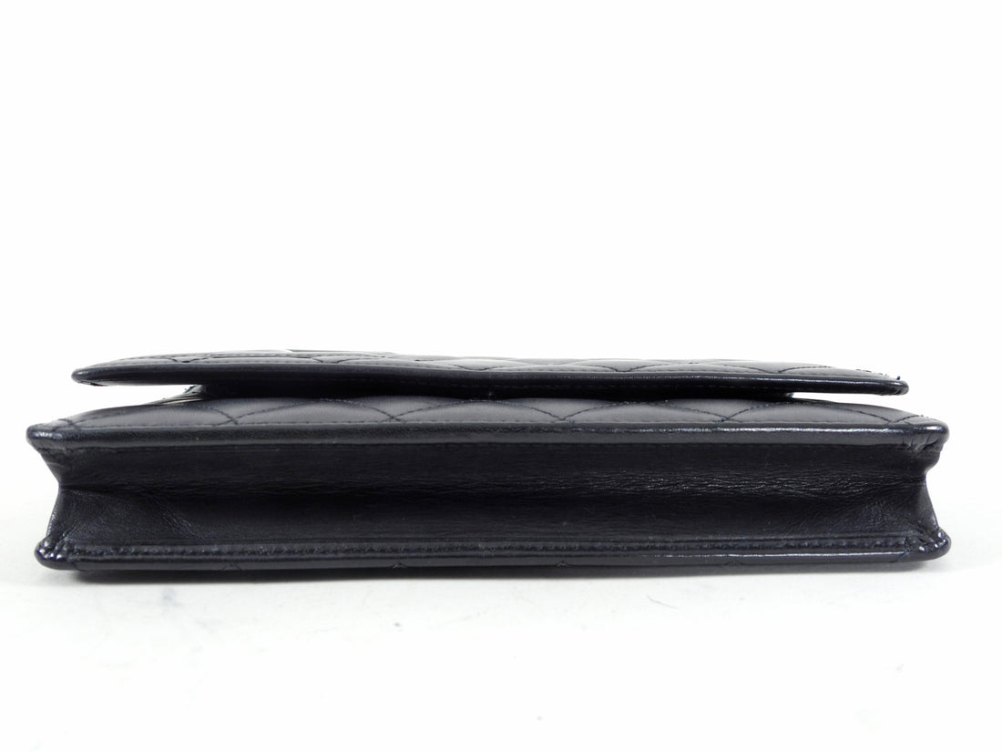 Cambon Wallet - Black Smooth Leather – Ateliers Auguste