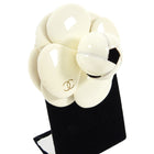 Chanel Vintage 2002 P Ivory Enamel Large Camelia Flower Pin