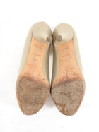 Chanel Linen Canvas Pumps With Raffia CC Flower Detail - 7.5