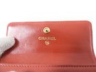 Chanel Red Aged Leather Reissue Card Holder