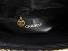 Chanel Vintage 1991 Black Caviar Leather CC Tote Bag