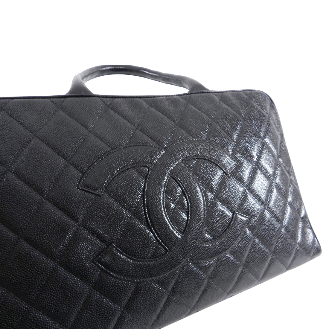 CHANEL Caviar Timeless CC Duffel Bag Black 1299540