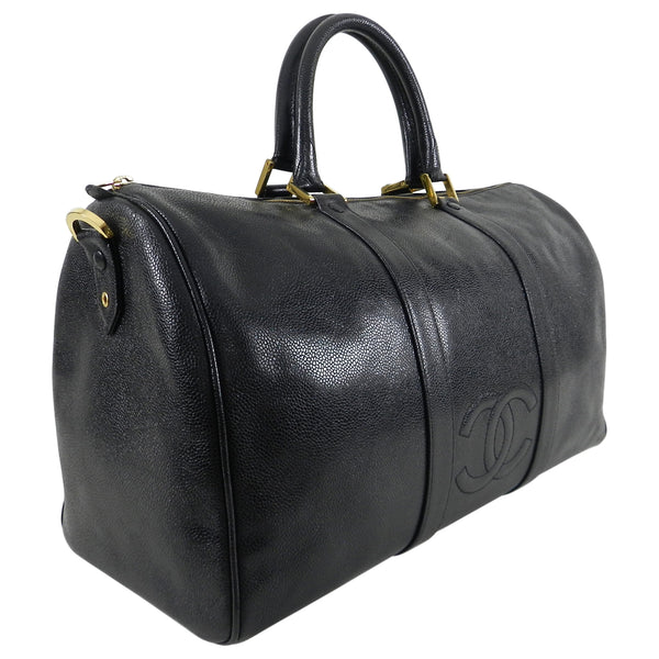 Chanel Vintage Caviar Leather Timeless CC Duffle Bag (SHF-8OA81f) – LuxeDH