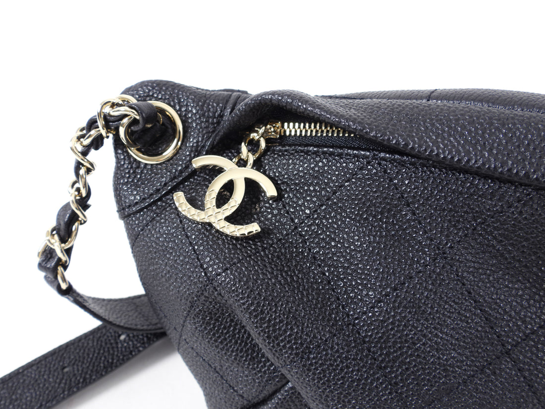 Chanel White Caviar 3 'CC' Belt Bag Q6AFTY0FWB000