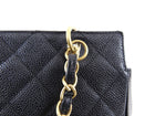 Chanel Vintage 2000 Black Caviar Small Timeless CC Tote Bag