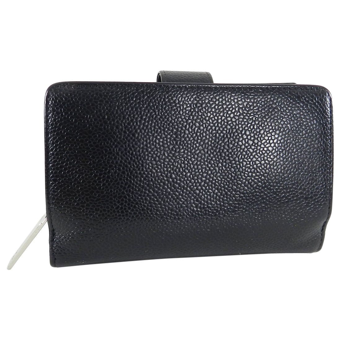 Chanel Black Caviar CC L-Zip Wallet