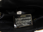 Chanel Vintage Black Caviar Leather CC Logo Zip Top Bag